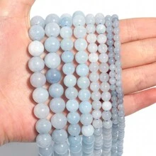 1 pièce Perles de lapis-lazuli naturel 4/6/8/10mm. Perles lâches faites à la main tendance, convenant pour bracelets, colliers, bijoux, sangles de téléphone, porte-clés