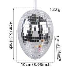 1pc Easter Egg Decorative Ornament, Size 10*13/10*14cm, Creative DIY Woven Faux Egg Decor, Suitable For Indoor, Garden Tree, Party Easter Prop