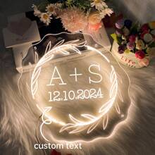 定制霓虹灯婚礼标志、个性化霓虹灯婚礼标志、情人节、订婚派对背景、家居墙壁装饰、送给恋人、情侣和朋友的独特礼物 - custom color - 查看 7