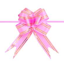 20pcs/Pack Gold Edged Butterfly Pull Bows, Self-Forming, Suitable For Wedding Car Decoration, Gift Box Packaging, Bowknot Ribbon, Wedding Ceremony, Wedding Car Door Handle Butterfly Decor, Various Festival Party Decoration Pull Bows