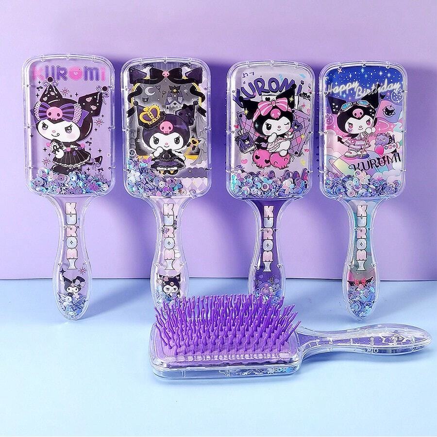 Sanrio 1/4pcs(S) Sanrio New Cute Cushion Comb Kuromi Cartoon Simple And Convenient Air Cushion Hairbrush Easy-To-Use Hair Comb