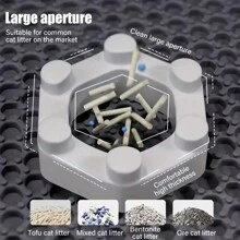 Extra Large Double Layer EVA Cat Litter Mat - Splash & Leakage Proof Design With Mesh And Solid Layer, Enhanced Ability To Capture Litter, Ideal For Household Pets