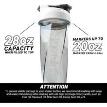 HELIMIX 2.0 Vortex Blender Shaker Bottle Holds Upto 28oz |   No Blending Ball Or Whisk |   USA Made |   Portable Pre Workout Whey Protein Drink Shaker Cup |   Mixes Cocktails Smoothies Shakes |   Top Rack - 白色 - 查看 5