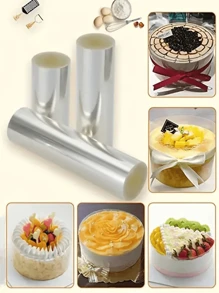 1 件专业纤维素醋酸纤维板，用于蛋糕装饰，适用于慕斯、巧克力、糕点装饰和保护、厨房烘焙配件 - 多种尺寸可供选择 - 無色 - 查看 8