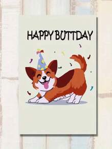 1pc Fun Birthday Card, Send Him Her, Dog Humor Birthday Card, Cute Dog Birthday Card, Dog Owner Birthday Card, Dog Happy Birthday Card To You