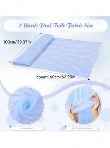 1pc-Faux Pearl Decor Tulle Cloth,Photography Backdrop,Can Be Used For Table Runner, Tablecloth With Pearl Background,Wedding White Pearl Tulle Tablecloth Wedding Arch Decoration Reception Bridal Shower, Party Decoration