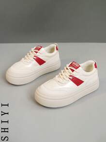 Zapatillas de plataforma minimalistas, versátiles y casuales de moda