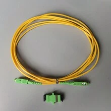 2M/3M/5M/15M/20M/30M 3,0mm Glasfaser Patchkabel SC/APC-SC/APC FTTH Glasfaserkabel für Internetkabel (Adapter inklusive)
