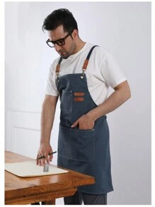 1PC Personalized Custom Name Apron, Custom Mother's Day Gift For Husband, Boyfriend, Brother, Unique Birthday Gift For Men, Funny Gift For Dad, Mom, Father's Day Gift, Personalized Ideal Gift From Daughter Son To Her, Boyfriend, Dad, Girlfriend, Family, Mom, Friend Anniversary, Valentine's Day, Birthday, Mother's Day, Children's Day, Father's Day, Graduation, Wedding, Housewarming