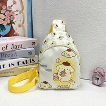Sanrio 1pc Hello Kitty Cartoon Cute Chest Bag, A Lightweight And Stylish Travel Crossbody Backpack For Boys And Girls, Suitable For Shoulder/Crossbody/Chest Back Use, Suitable For Daily Travel And Storage,Boho Vibes