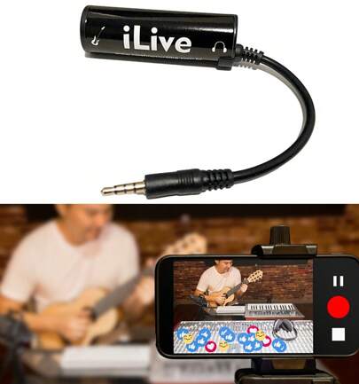 iLive Interface de Áudio para Guitarra e Lives no Celular