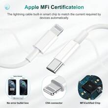 1/2/3 PCS USB-C To Lightning Cable, C-Port Charging Cable Compatible With IPhone 14 Pro/14/13 Pro/12 Pro Max/12 Mini/11 Pro/XS/XR - Multicolor - View 3