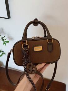 Bolso de bolos vintage, nueva bolsa de mano cruzada de moda, elegante bolso de mano de oficina para señora
