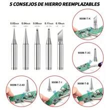 Soldering Kit With Tools, Tips And 5 Soldering Irons. - US A Type Plug(110-127V) - View 5