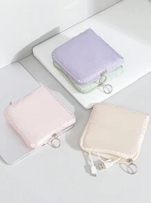 1 st. Multi Color Optionele Stoffen Waterdichte Maandverband Opbergzak, Kosteneffectieve Multifunctionele Menstruatiecup Tas, Draagbare Menstruatie Clip Tas, Maandverband Clip, Tas, Kussen Tas, Menstruatie Tool Kit, Geschikt Voor Vrouwelijke, Adolescente En Meisjes Studiebenodigdheden, Boho Vibes