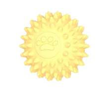 1pc Spiky Ball Dog Lover And Dog Mom Love Toy Indestructible Cat/Dog Lover Gift And Dog/Cat Mom Love Pet Toy Aggressive Natural Rubber Chew Ball Dog Lover And Dog Mom Love Teeth Cleaning Suitable For Puppies Medium And Large Dog Lover And Dog Mom Loves Training Play Chew Ball