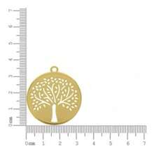 Tree Of Life Necklace 18K Gold Plated Semi-Jewelry - Gold - View 5