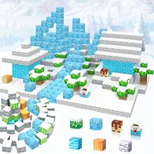 Juego de bloques de construcción magnéticos para juego creativo - Cubos sensoriales STEM con bloques de ABS de bordes suaves, cubos de atracción para desarrollo sensorial, regalo STEM mejorado, color aleatorio - Multicolor - Ver 2