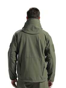Military Soft Shell Tactical Jacket, Men's Waterproof Windproof Jackets, Men's Army Combat Hooded Coats - Army Green - View 7