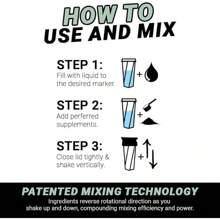 HELIMIX 2.0 Vortex Blender Shaker Bottle Holds Upto 28oz |   No Blending Ball Or Whisk |   USA Made |   Portable Pre Workout Whey Protein Drink Shaker Cup |   Mixes Cocktails Smoothies Shakes |   Top Rack - 作為 - 查看 3