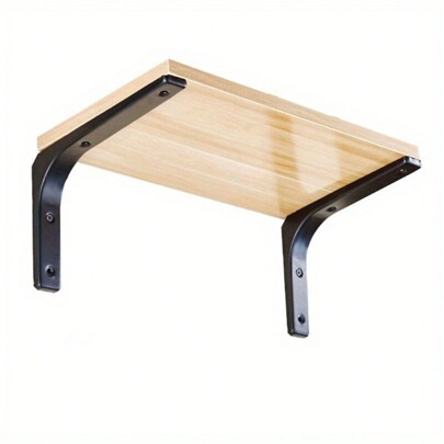 2 pezzi di robuste mensole a forma di l'in ferro - Supporti angolari a angolo retto per mobili montati a parete, ferramenta decorativa industriale