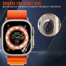 8pcs Apple Watch Ultra 2 / Apple Watch Ultra 49mm Screen Protector, Upgraded Flexible Film, Strong Adhesion, Transparent Case Compatible With Apple Watch Ultra 2023 - Clear - View 4