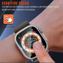 8pcs Apple Watch Ultra 2 / Apple Watch Ultra 49mm Screen Protector, Upgraded Flexible Film, Strong Adhesion, Transparent Case Compatible With Apple Watch Ultra 2023 - Clear - View 6