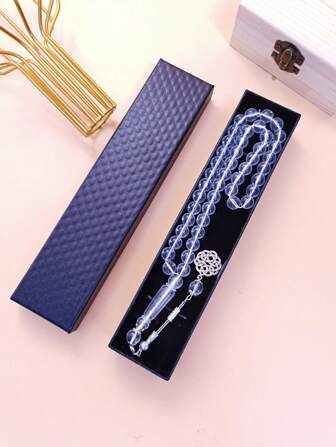 2pcs New 45 10mm Gift Box Muslim Prayer Beads Tabithi Chain Bracelet And Gift Box
