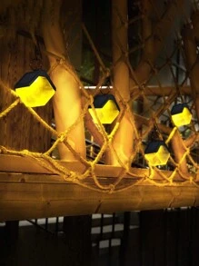 2 件太阳能吊灯，户外防水 LED 冰块灯，太阳能照明灯笼，路径夹灯，适用于庭院、花园、车库路径、别墅等。 - 彩色 - 查看 2