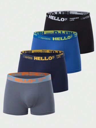 4-pack Teen Boys Mid Rise boxershorts