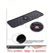 1 pieza/3 piezas Grifo de silicona, Felpudo antihumedad para fregadero de cocina, Esterilla para secar encimeras, Protector de encimera de baño, Bandeja de goteo para el grifo, Almohadilla de drenaje para jabón, Adecuado para cocinas y baños familiares
