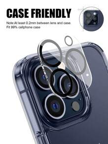 4 Stück Kameraobjektiv Schutzfolie kompatibel mit iPhone 15/15Pro/15Plus/15Promax/16/16e, Geschenk für Geburtstag, Familie, Freunde, Objektivschutz, Handyzubehör