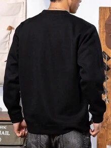Classic Ribbed Cuffs, Long-Lasting Fit And Comfortable, Suitable For Daily Wear, Outdoor Travel Men's Sweatshirt, Spring And Summer Men's Tops
