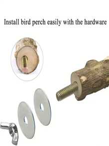 20 件紧固螺丝、固定螺丝、鸟架、跳跃平台、踏脚板、站杆、跳跃板、螺丝配件、鸟类用品、工具 - 彩色 - 查看 3