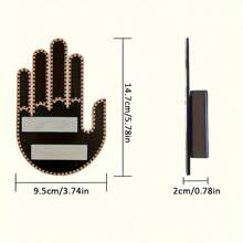 Unique Car Finger Light With Remote Control, Road Rage Middle Finger Gesture Lamp, Automatic Amber Middle Finger Warning Brake Light - Female Hand Gesture - View 3
