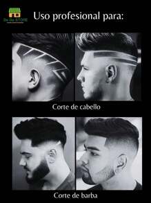 3 en 1 Afeitadora, Rasuradora De Barba, Maquina Para Cortar Cabello, Cortadora Profesional de Pelo Para Peluqueria, Maquina de Afeitar, Rasuradora Para Cabello y Pelo, Herramienta Profesional Para Cortar El Cabello, Cortapelos Electrico, Barberia, Estetica, Peluqueria LFQ-02 - Negro - Ver 3