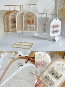 Luksusowy aksamitny stojak na lakier do paznokci, ochronny pokrowiec przeciwpyłowy, do salonu paznokci i użytku indywidualnego