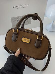 Bolso de bolos vintage, nueva bolsa de mano cruzada de moda, elegante bolso de mano de oficina para señora