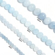 1 pièce Perles de lapis-lazuli naturel 4/6/8/10mm. Perles lâches faites à la main tendance, convenant pour bracelets, colliers, bijoux, sangles de téléphone, porte-clés