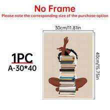 1pc Art, African American Wall Art, Black Art Print, Printable Wall Art, Black Wall Art, Wall Decor, Modern Canvas Wall Art, Posters For Room, Room Decoration Stuff, Home Decor ,Room Decor Aesthetic, Western Decor, Bathroom Kitchen Living Room Bedroom Office Decor