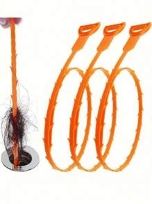 下水道疏通钩、毛刺钩、水槽管道清洁刷、浴室排水管疏通器、厨房、浴室和厕所用高效防堵塞下水道过滤器、浴室排水管疏通器