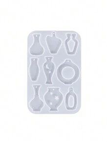 1pc Music Transient Epoxy Resin Casting Mold Guitar Note Piano Horn Earring Pendant Resin Silicone Mold, Castle Cloud Mushroom Vase Keychain Mold, Suitable For DIY Craft Jewelry