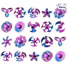 Random 20 Pack High Speed Hand Fidget Spinners For Adults , Fingertip Pack, Fidgets Toy, Party Favors Birthday Gifts Goodie Bag Stuffers Classroom Prizes