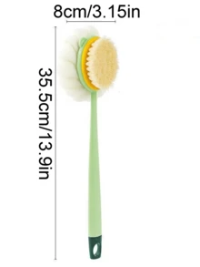 1 件套淋浴背磨砂套装，家用浴室长柄淋浴刷， - 彩色 - 查看 6