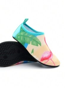 Girls' Water Shoes Kids & Aqua Shoes Kids For Beach Lovers! Pink Flamingo Design, Ultra-Light, Anti-Slip & Cut-Proof