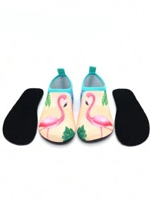 Girls' Water Shoes Kids & Aqua Shoes Kids For Beach Lovers! Pink Flamingo Design, Ultra-Light, Anti-Slip & Cut-Proof