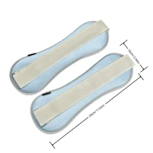 1 对负重沙袋0.3kg/0.5kg/0.75kg/1kg/1.5kg/2kg腕部脚踝负重沙袋透气铁带适用于健身舞蹈瑜伽跑步普拉提腿部力量训练，适用于斋月、情人节、女神健身、校园体育礼物 - 彩色 - 查看 15