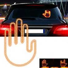 Unique Car Finger Light With Remote Control, Road Rage Middle Finger Gesture Lamp, Automatic Amber Middle Finger Warning Brake Light - Female Hand Gesture - View 8