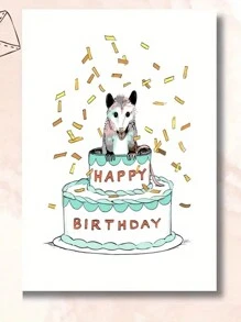 1pc Fun Birthday Card, Send Him Her, Dog Humor Birthday Card, Cute Dog Birthday Card, Dog Owner Birthday Card, Dog Happy Birthday Card To You