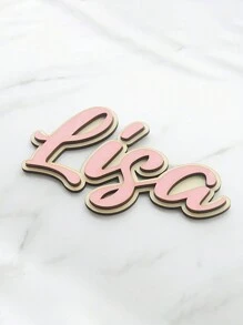 Custom-Made Double-Layer Name Wooden Sign Blue/Pink Wooden Sign As A Gift For Boys And Girls.,Multi-Functional, Anti-Mold,Ornamental,Reusable,Exquisite,Stylish,High-Quality,Adorable,Modern,Custom,Unique,Personalized,Ideal Gifts For Him,Ideal Gifts For Her,Her,Boyfriend,Girlfriend,Dad,Mom,Family,Friends,Son,Daughter,Kids,Kitchen,Dining Room,Bedroom,Office,Living Room,Home,Garden,Tea Room,For Anniversaries,For Birthdays,For Housewarming,For Graduation